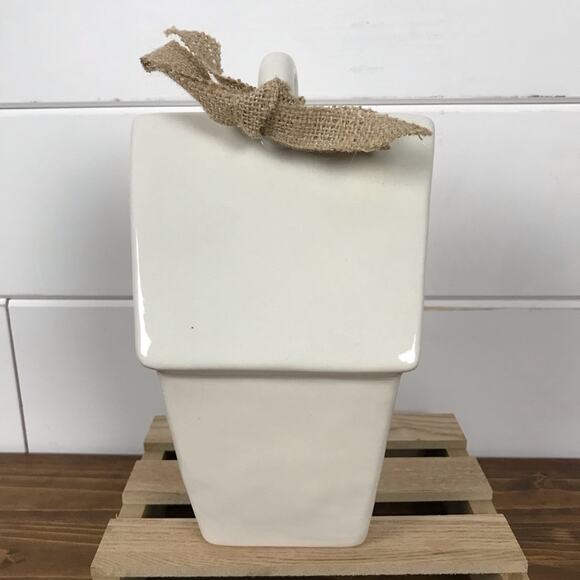 Rae Dunn Knock Slanted Roof Birdhouse NEW - Picture 6 of 6